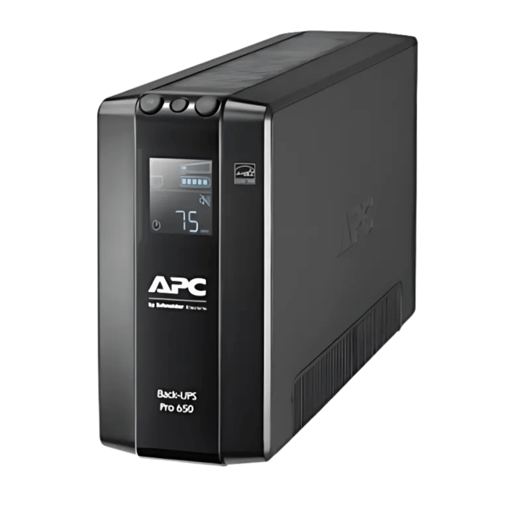 เครื่องสำรองไฟฟ้า APC 650VA 390 วัตต์ รุ่น BR650MI-3Y EASY UPS 6 ช่อง ป้องกัน ไฟตก ไฟเกิน